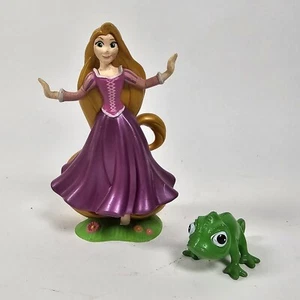 Rapunzle Pascal Mini PVC Disney Figure Lot Tangled Cake Topper - Picture 1 of 7