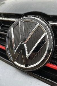 VW Jetta GLI MK6.5 Facelift 3M Carbon Fiber Hood Emblem Decal Insert Underlay