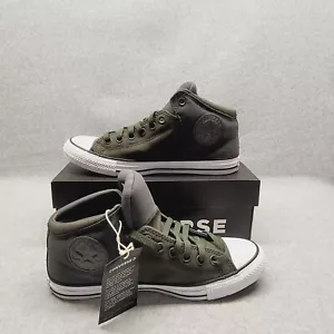 Converse Chuck Taylor All Star High Street Mid-Top Suede Canvas Shoes Men's Sz 8 - Picture 1 of 10