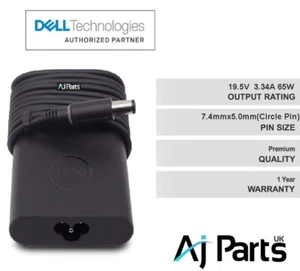 Genuine Dell Latitude 5480 5580 65W Adapter Charger Power Supply JNKWD LA65NM130 - Picture 1 of 5
