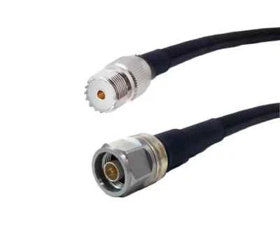 LDF4P-50A HELIAX Andrews Commscope Coax Cable Assembly N Male UHF Female SO239 - Image 1 of 4