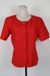 MARELLA BLAZER GIACCA DONNA Tg 44 WOMAN CASUAL VINTAGE JACKET LINO LINEN - Picture 1 of 9