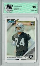 Johnathan Abram 2019 Donruss Football #261 Gem Mint Rookie Card PGI 10