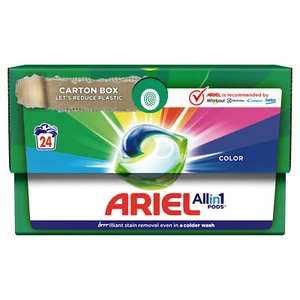 ARIEL COLOR Laundry Capsules All in 1 Washing Machine Pods 24 Caps Box - Picture 1 of 6