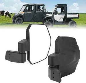 KEMIMOTO Upgraded Door Mounted Side Mirrors Compatible with Polaris Ranger NEW - Picture 1 of 3