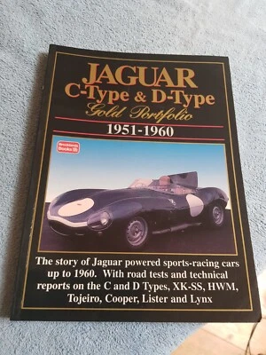Jaguar C-Type y D-Type Brooklands Road Test Gold Portfolio en muy buena condición XKSS HWM Lister Foto 1 de 4
