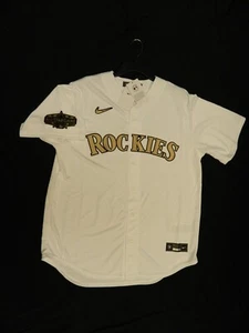 Official Colorado Rockies 2022 All Star HR Derby Gold Jersey Reg.$140 Large - Picture 1 of 1