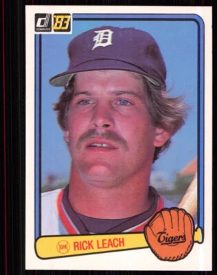 1983 Donruss Rick Leach Detroit Tigers #81 - Image 1 of 2