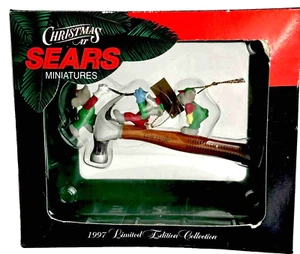 Weihnachten bei Sears Handwerker Hammer Ornament Elfen limitiert Miniaturen Vintage - Bild 1 von 11