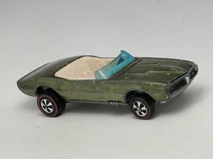 Vintage Hot Wheels Redline Custom Firebird Olive Green Mattel 1967 Hong Kong - Picture 1 of 8