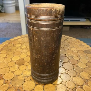 Vintage Bambus Teedose Kanister - Bild 1 von 5