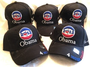 5 New BARACK OBAMA Collector 2012 Campaign Hat Cap Embroidered Signature Seal - Picture 1 of 12