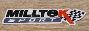 MiLLTEK SPORTS EXHAUST logo 3x15cm decal sticker car collant sports exhaust - Picture 1 of 2
