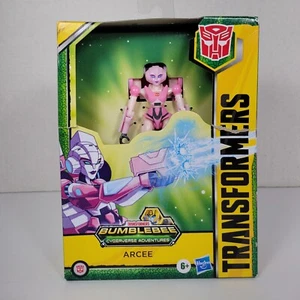 Transformers ARCEE Bumblebee Cyberverse Adventures Action Figure NIB Damaged Box - Imagen 1 de 11