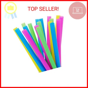100 Extra Large Plastic Bubble Tea Smoothie Straws, 1/2" Wide X 8 1/2" Long Boba - Picture 1 of 2