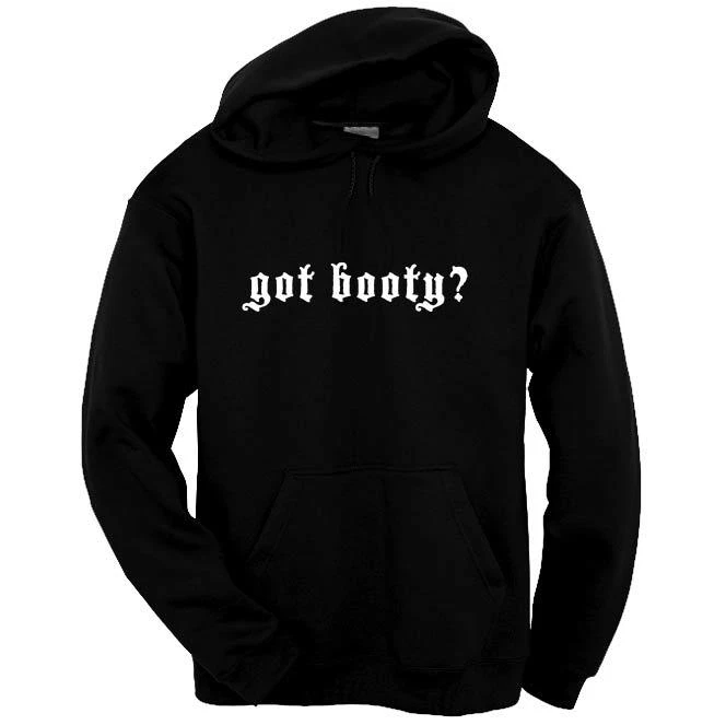 ¿Tienes botín? Sudadera Pullover con Capucha Pirata Talla S-3XL Divertida Negra  Foto 1 de 1