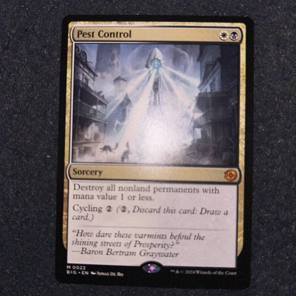 Pest Control 22 M Outlaws of Thunder Junction: The Big Score  NM MTG - Image 1 of 1