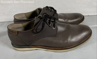 Lacoste Sherbrooke Leather Lace Up Oxford Brown Men Casual Shoes US 11.5 - Image 1 of 4