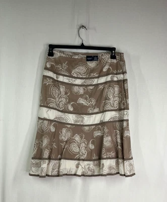 Falda de cachemira floral Sonoma "Baño de barro" para mujer - talla 8 Foto 1 de 3