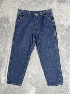 Wrangler Carpenter Jeans Herren 36x32* blau 100% Baumwolle Arbeitskleidung Werkzeugtaschen - Bild 1 von 9