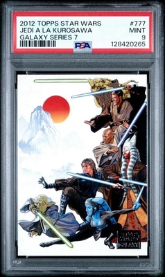 2012 Topps Star Wars Galaxy Series 7 #777 JEDI A LA KUROSAWA PSA 9 Mint - Image 1 of 2