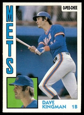 1984 O-Pee-Chee Dave Kingman New York Mets #172 - Image 1 of 2