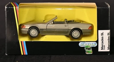 Mercedes Benz SL Coupé Plata Convertible 1:43 Diecast Schabak Hecho en Alemania Foto 1 de 4