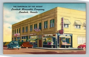 Lovelock NV-Nevada, Emporium Of Desert, Mercantile Company Vintage Postcard - Picture 1 of 2