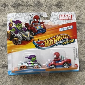 Hot Wheels Racer Verse Marvel Universe 2024 Die-Cast - Green Goblin & Spider-Man - Picture 1 of 2