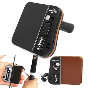 Archery Finger Tab Guard Barebow Protector Gear Cowhide Recurve Bow Hunting RHLH - Picture 1 of 20