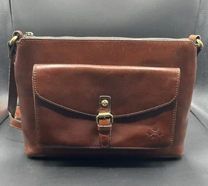 Patricia Nash Brown Leather Purse Shoulder Bag - Picture 1 of 7