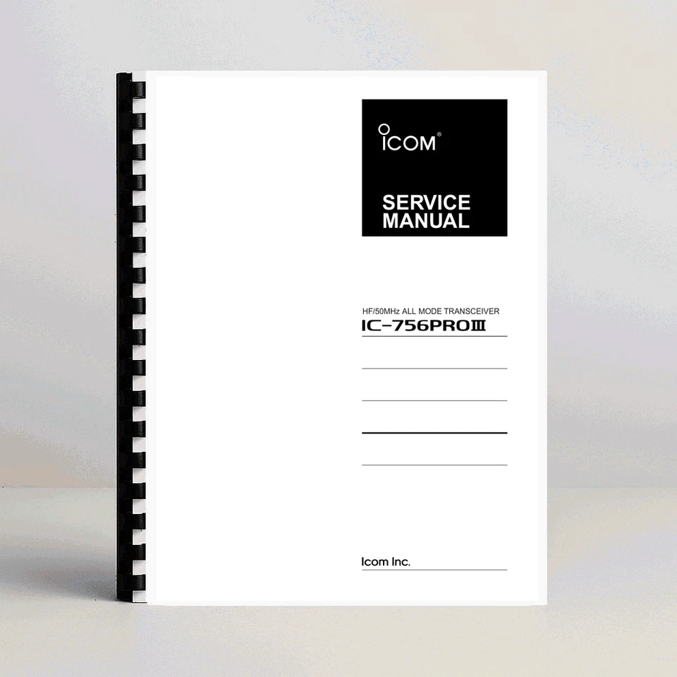 Manual de servicio Icom IC-756PRO III 118 páginas Foto 1 de 1