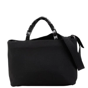 Ferragamo Salvatore Salvatore Shoulder Bag Handbag 2WAY Black Nylon - Picture 1 of 6