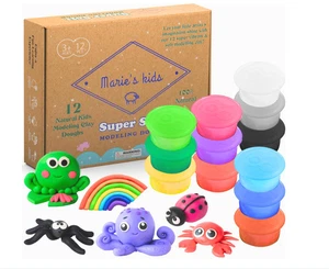 Modelliermasse für Kinder - 12 superweiche & 100% natürliche Teige - Bild 1 von 9