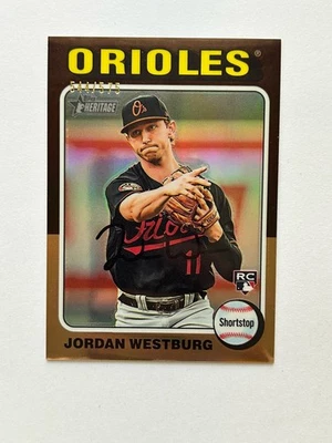 2024 Topps Heritage - Jordan Westburg #229 Chrome Refractor /575 (RC) - Image 1 of 2