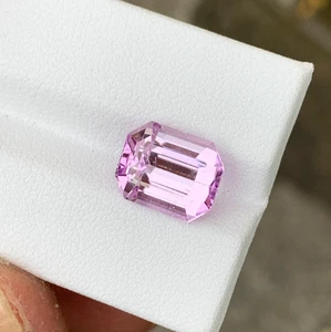 Elegante piedra preciosa suelta de 11 mm de corte Asscher de kuncita rosa de 6,10 quilates de Pakistán - Imagen 1 de 22