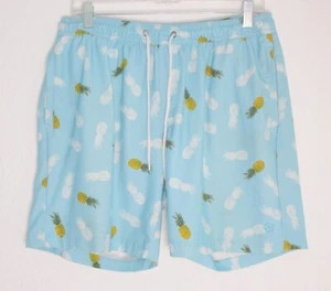 Lucky Brand Pineapple Swim Trunks Water Shorts Netted Saturday Stretch Men's M - Picture 1 of 6