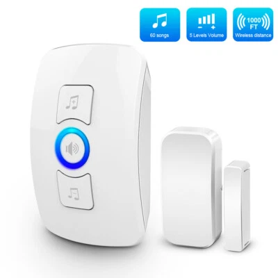 Door Open Sensor Chime Magnetic Sensor Alarm 32 Chime Wireless for Home Security - Image 1 of 4