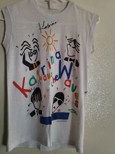 Autogramm Katrina & the Waves Official Concert Tour Muscle Tee T-Shirt 1985 S - Bild 1 von 5