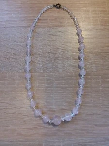Rose Quartz graduated bead necklace - Picture 1 of 1
