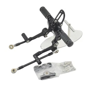 Black Rearsets Footpegs Rear set For Ducati STREETFIGHTER 848 / 1098 09-14 - Picture 1 of 3