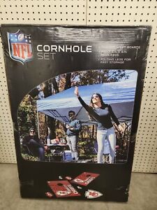 NFL Cornhole Set Baggo Bags 2' x 3'  Deluxe Cornhole Set Kansas City Chiefs