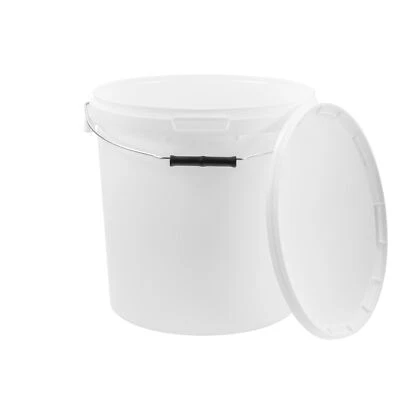 Eimer mit Deckel + Metall Bügel 20 Liter Lebensmittelecht Futterbehälter Gastro - Bild 1 von 4