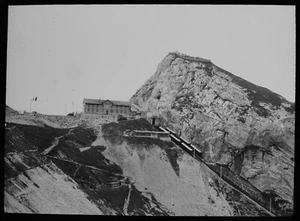 Magic Lantern Slide MOUNTAIN RAILWAY LOCO NO9 C1920 PHOTO SWITZERLAND ? - Picture 1 of 2