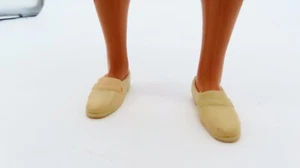Ken Size Doll Cream Colored Casual Slip On Loafers Shoes Doll Not Included - Picture 1 of 9