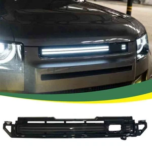 for LR Defender 110 2020-2024 Front Radiator Mesh Grille Grill W/LED Smoke Light - Picture 1 of 8