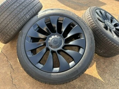 4x 19" WHEELS TESLA STYLED MODEL Y SET OF 4 19x9.5 5x114.3 Continental SENSORS - Изображение 1 из 3