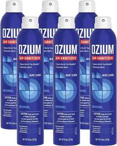 Ozium Air Freshener Air Sanitizer Spray Eliminates Smoke/Malodors 8oz Pack of 6 - Picture 1 of 12