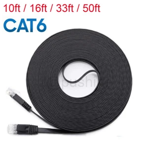 CAT 6 cavo piatto Ethernet rete LAN CAT6 modem Internet blu cavo patch RJ45 - Foto 1 di 11
