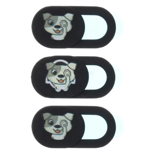 3 PCs Deckungsabdeckung Dia Hundemuster Privatsphäre Schutz Webcam Cover - Afbeelding 1 van 12